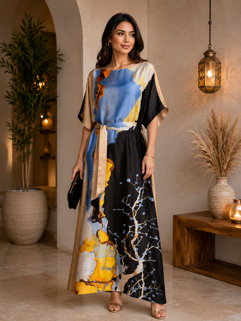 Vestido mangas cortas