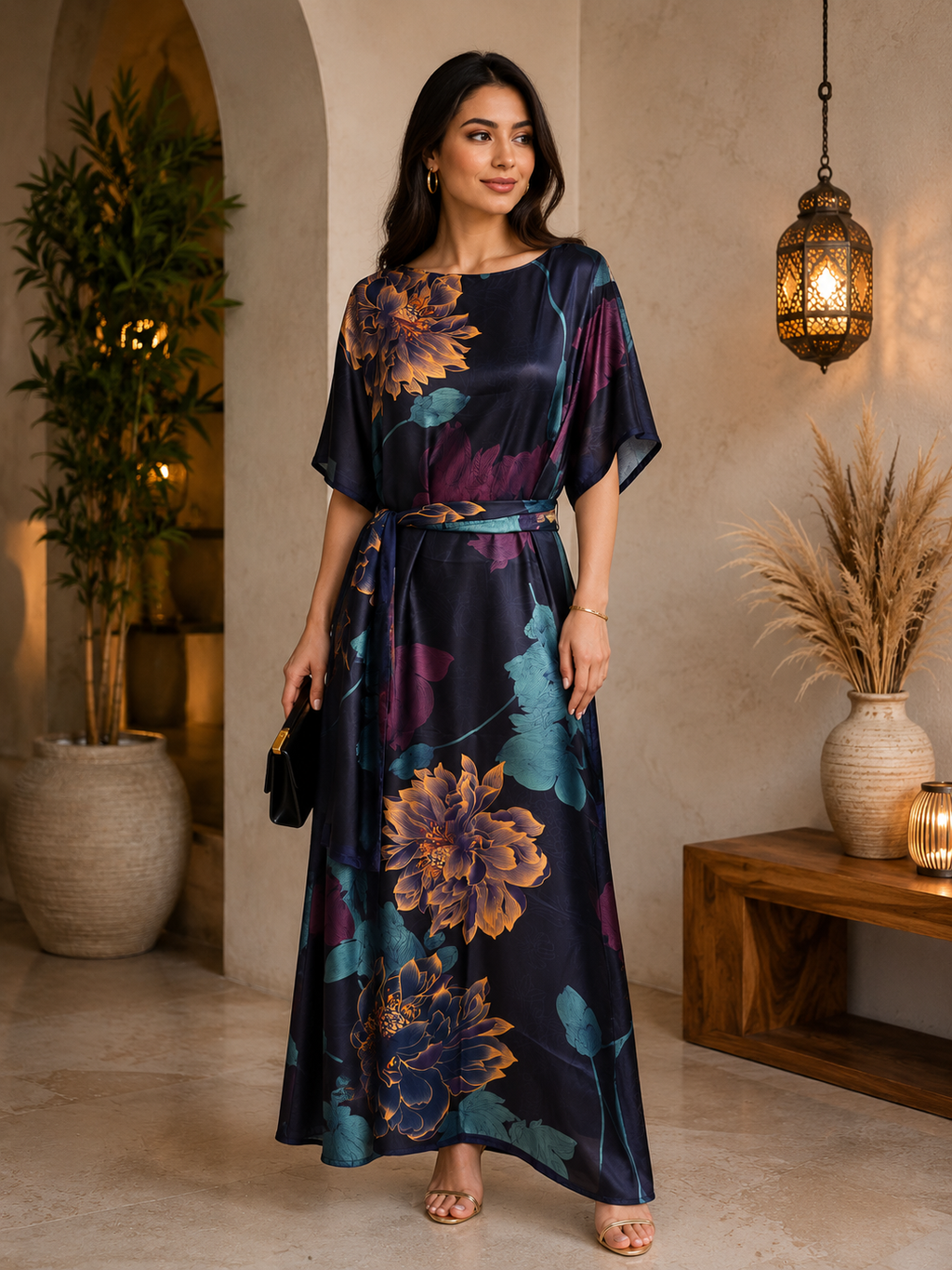 Vestido mangas cortas